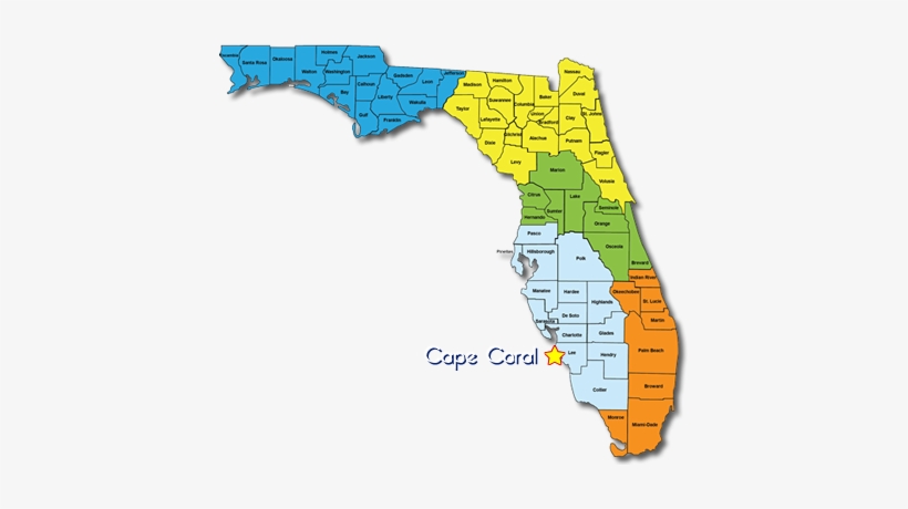 Image Result For Cape Coral Map - Universe Realty Group, transparent png