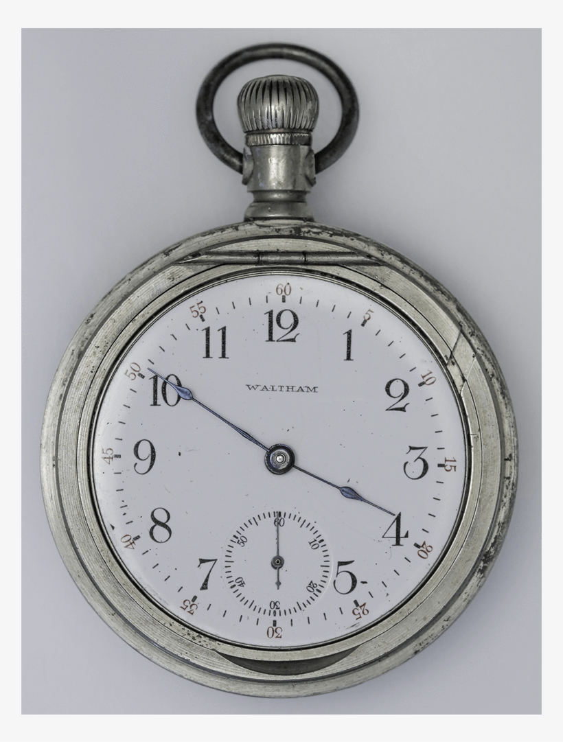 1904 Waltham Nickel Pocket Watch - Waltham Model 1895 Grade 225 Open Face Antique Vintage, transparent png