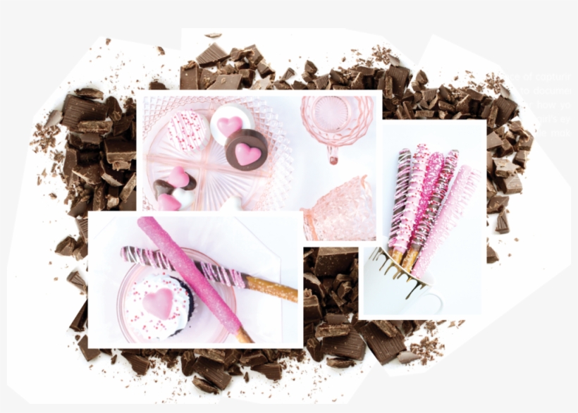 Xoxo Chocolate Collage, transparent png