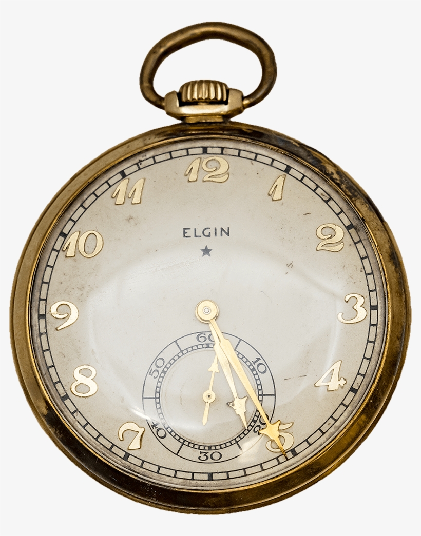 1933 Elgin Gold Filled Pocket Watch - Gold-filled Jewelry, transparent png
