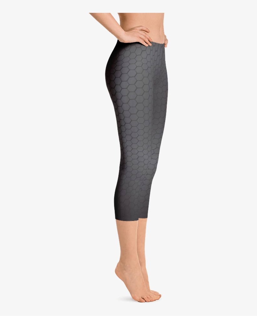 Dark Hex Pattern Capri Leggings - 88riddles Dark Elf Scale Mail Armor Costume Leggings, transparent png