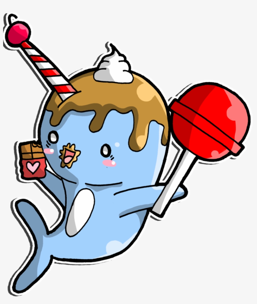 26 Images About Narwhals Are So Awesome On We Heart - Candy Narwhal, transparent png