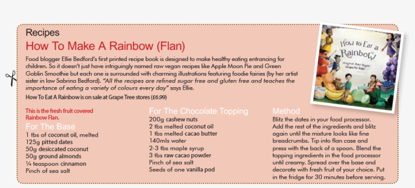 Rainbow Flan - Eat A Rainbow: Magical Raw Vegan Recipes For Kids!, transparent png
