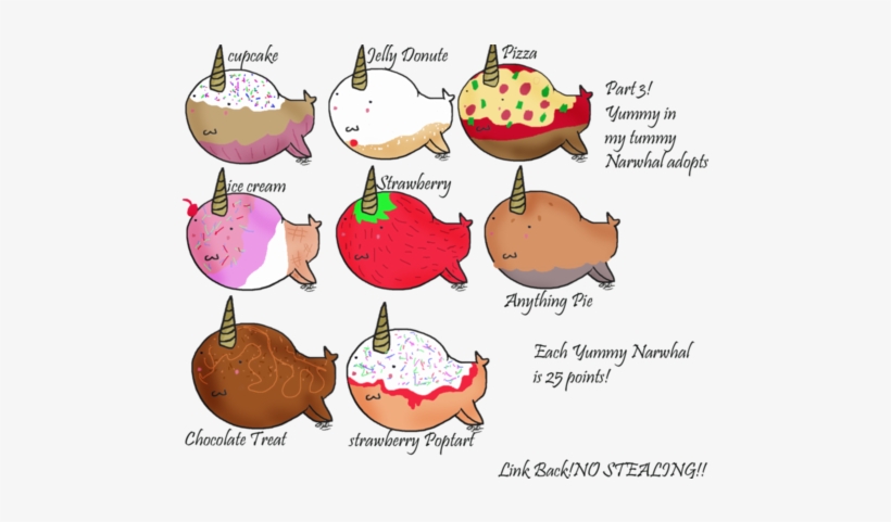 Cupcake, Food, And Narwhal Image - Cute Narwhals, transparent png