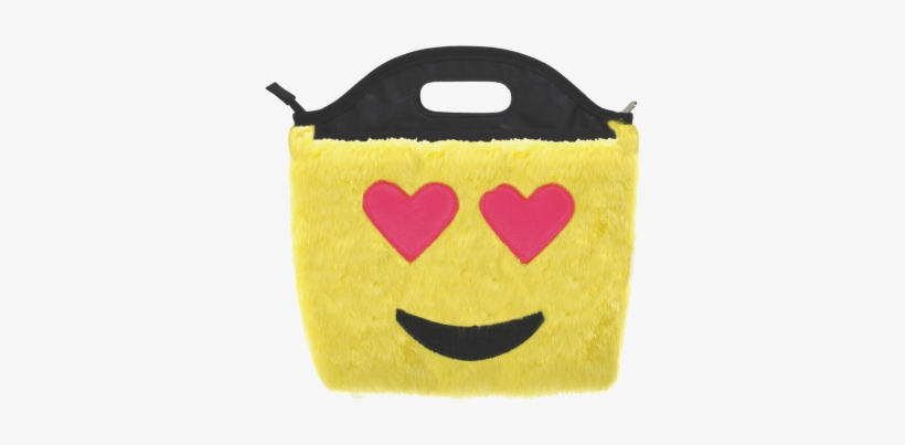 Heart Eyes Emoji Furry Lunch Tote - Emoji, transparent png