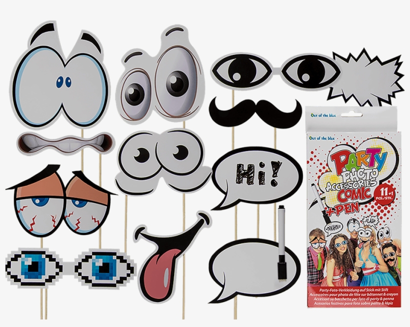 Acesorios Festivos Para Fotos Con Palito & Lápiz - Gadżety Imprezowe, transparent png