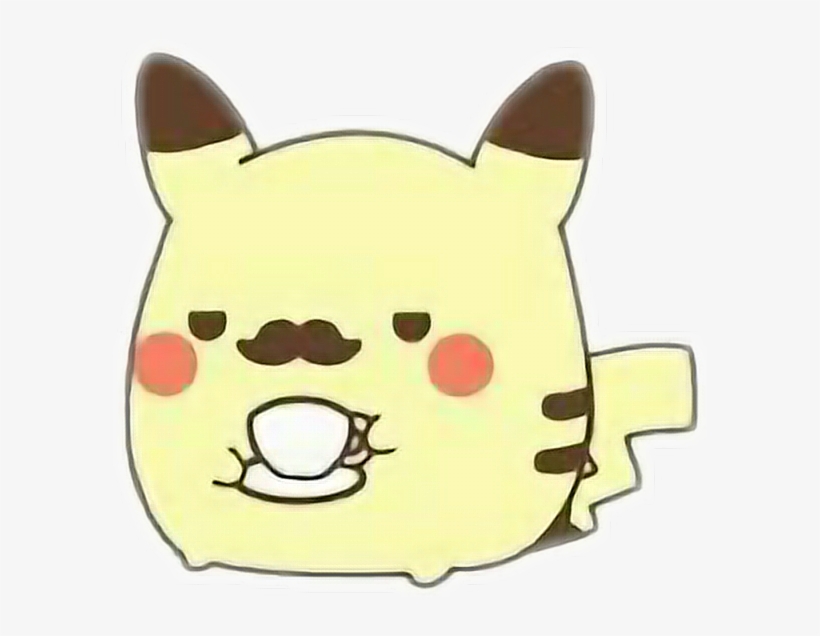 Pikachu Mustache, transparent png