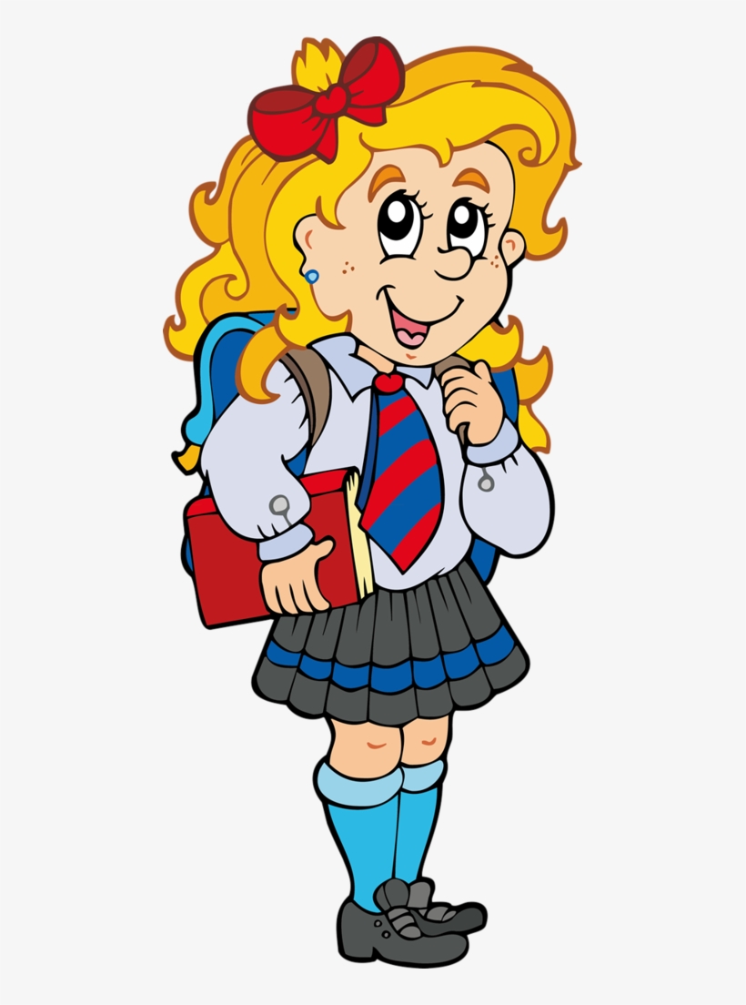 Escola & Formatura - Cartoon Person Going To School, transparent png