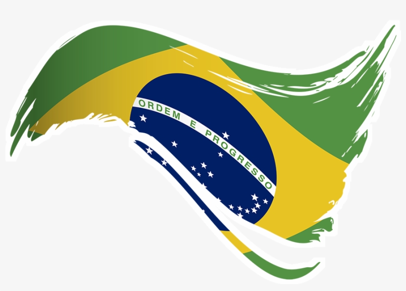 Adesivo Bandeira Do Brasil I De Lemon Pepper Colab55 - Brazil Flag, transparent png