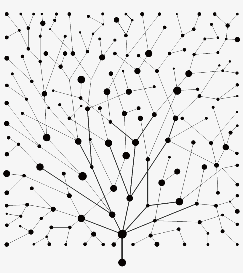 Plexus Tree Black - Graphics, transparent png