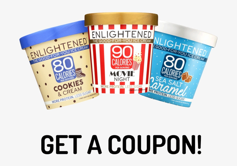 Get A Coupon For Enlightened Ice Cream - Enlightened Ice Cream, Low Fat, Sea Salt Caramel -, transparent png