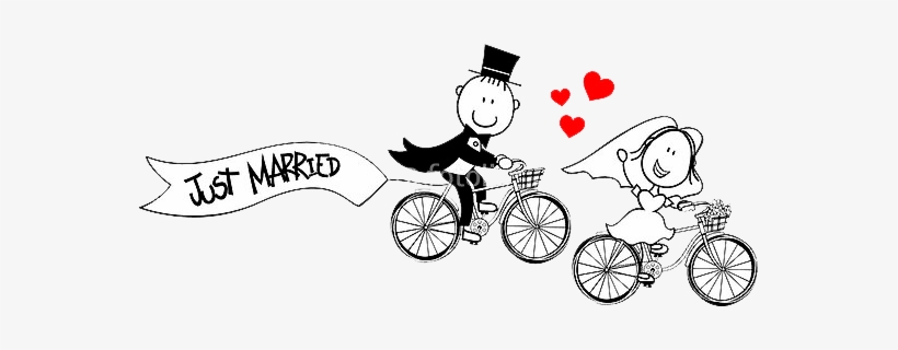 Boda - Dibujo De Recien Casados, transparent png