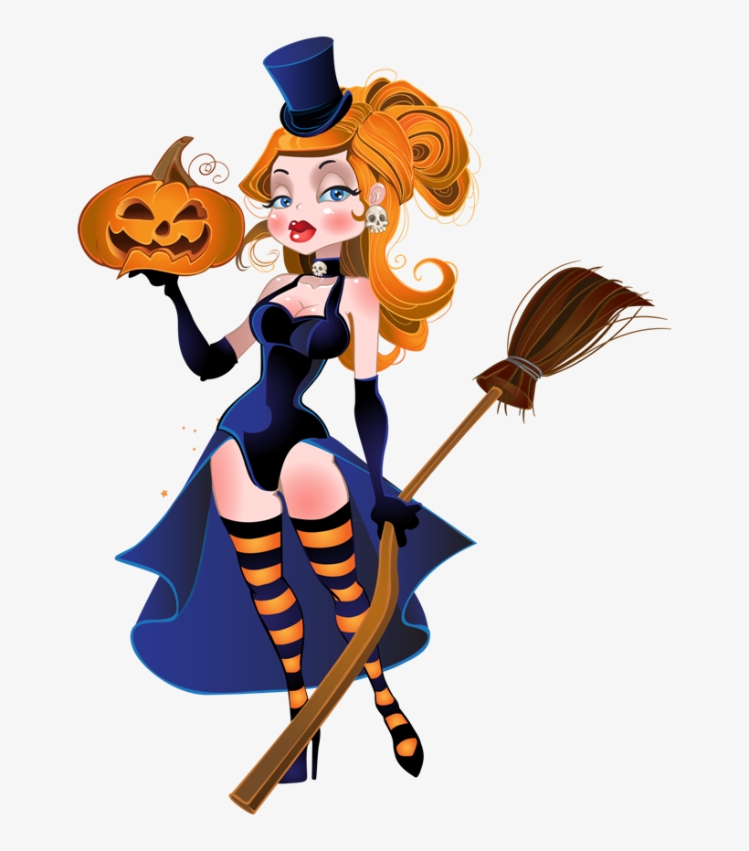Tubes Halloween Teen Décor, Teen Witch, Teen Rooms, - Sexy Witch Clipart, transparent png