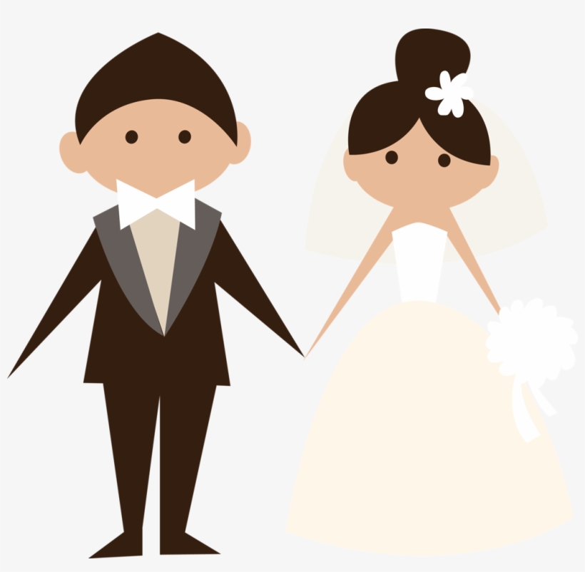 Casamento Dibujos De Novios, Diseño De Invitación, - Bride And Groom Icon, transparent png