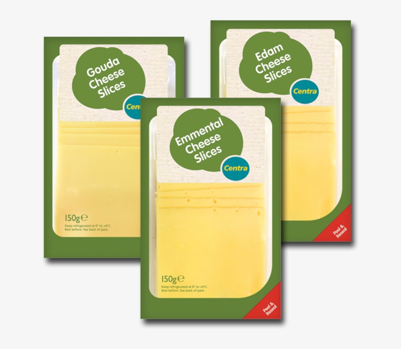 Centra Continental Cheese Slice Range - Graphic Design, transparent png