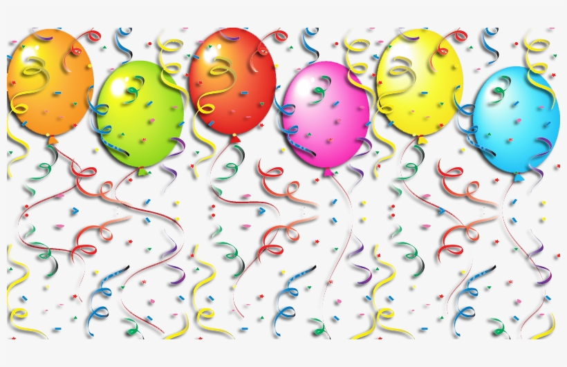 Feliz Cumpleaños El Super Tolulo - Globos Y Serpentinas Animadas, transparent png