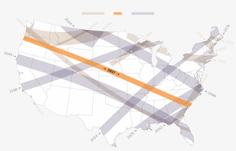 Visualization Of Every Total Solar Eclipse In Your - 1918 Solar Eclipse Path, transparent png