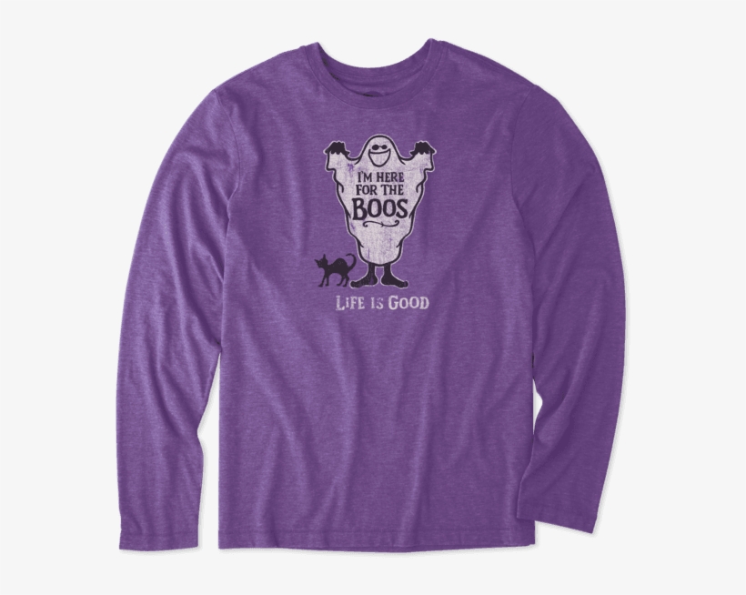 Men's Here For The Boos Long Sleeve Cool - Texas Christian University, transparent png
