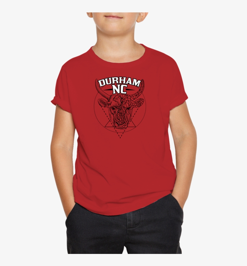 Durham Geometric Bull Head Children's T-shirt - Playera De Apoyo A Mexico, transparent png