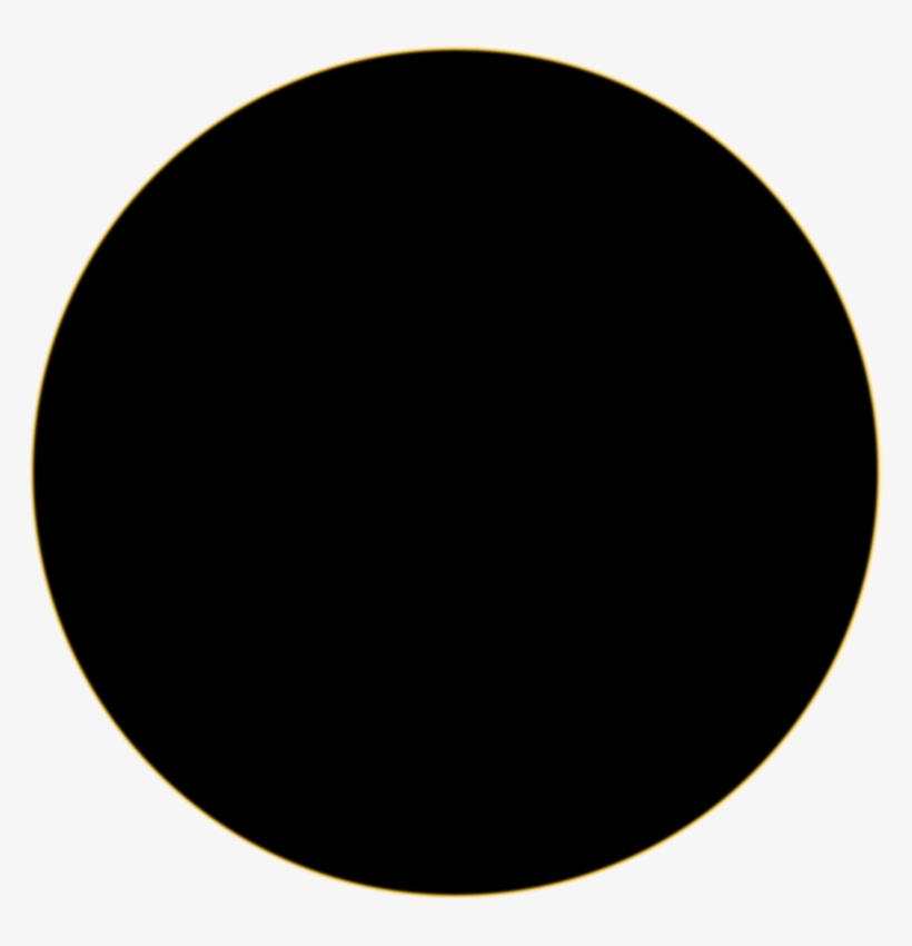 This Picture Of The August 11, 1999 Solar Eclipse Was - Black Dot Transparent Background, transparent png