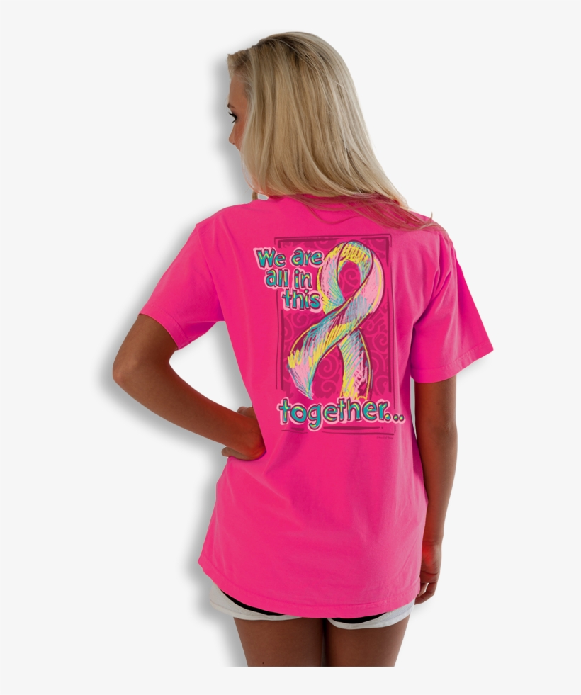 A Breast Cancer Awareness Shirt To Support Those Who - Girl, transparent png
