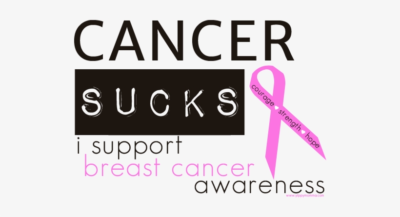 Breast Cancer Sucks - Cancer Sucks Text Png, transparent png