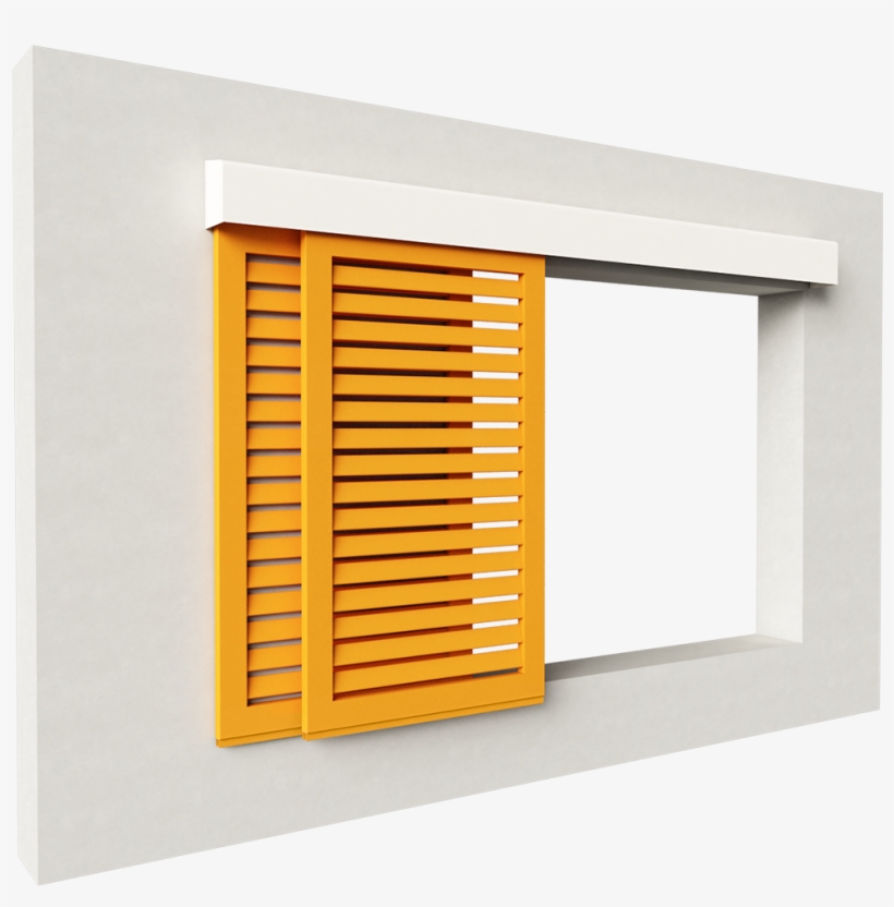 Girasol Alu Inclined Blades 2 Leaves Double 3d View - Window Blind, transparent png