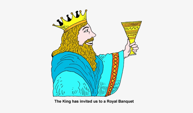 Png Library Image King Holding Up A Goblet In - Royal Banquet Clipart, transparent png