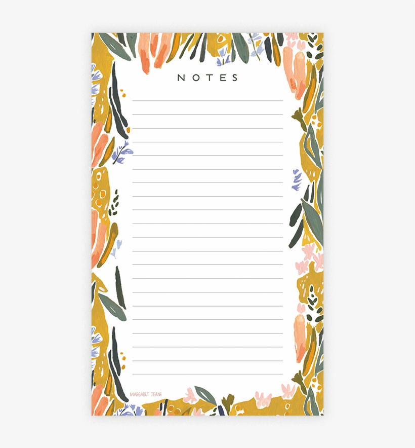 Happy Floral Notepad, transparent png