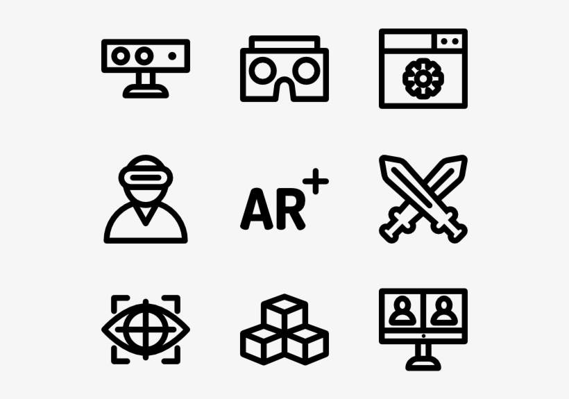Virtual Reality - Realidad Aumentada Icono Png, transparent png