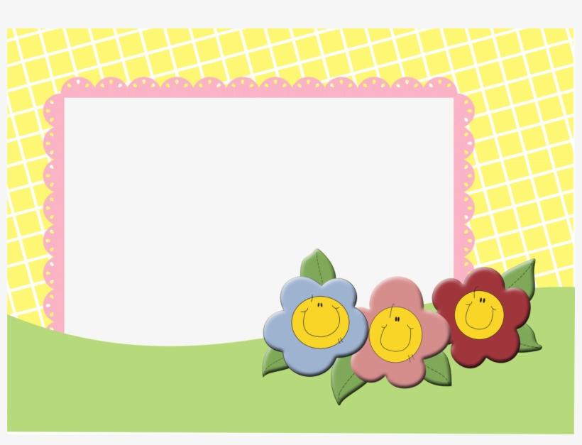 Moldura Flores Infantil, transparent png