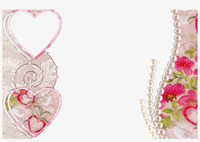 Um Seleção De Molduras Com Motivos Românticos De Flores - Love Frame For Psd, transparent png