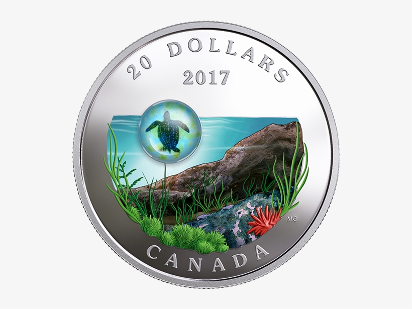 Pure Silver Coloured Coin - Royal Canadian Mint Pi Ce En Argent - Vie Sous-marine, transparent png
