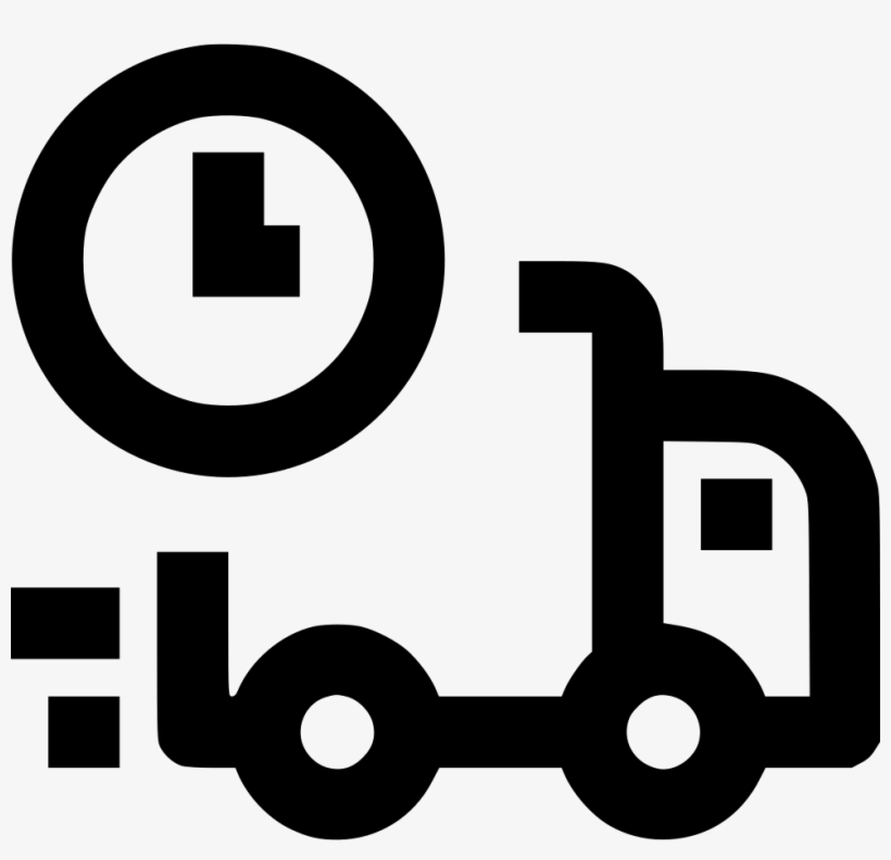 Shipping Truck Delivery Time - Time Delivery Icon Free, transparent png