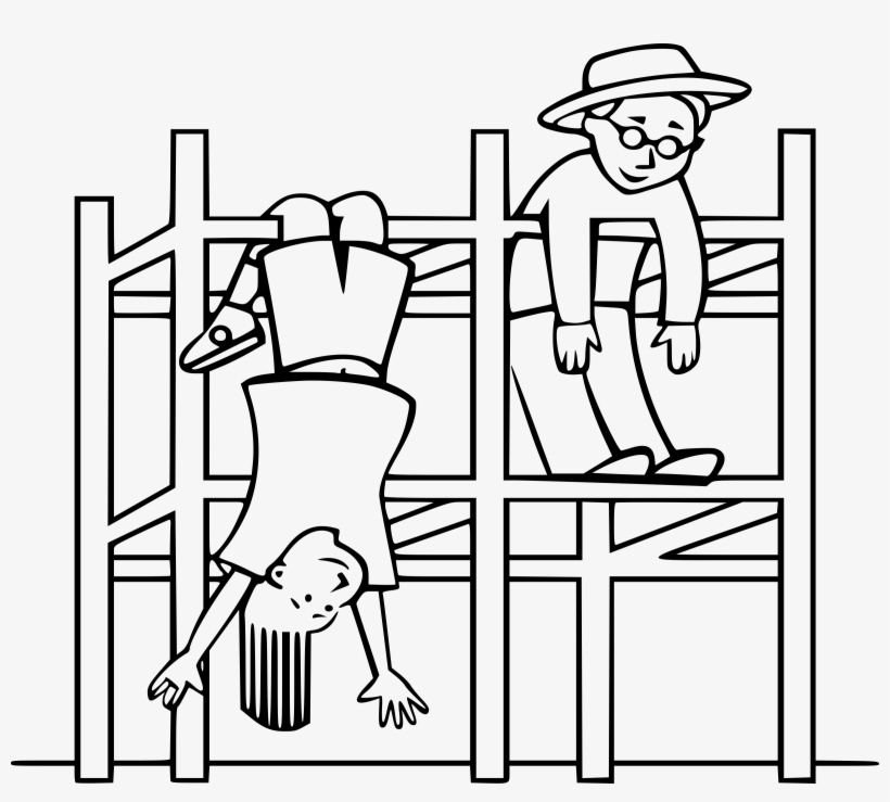 This Free Icons Png Design Of Kids On A Jungle Gym, transparent png