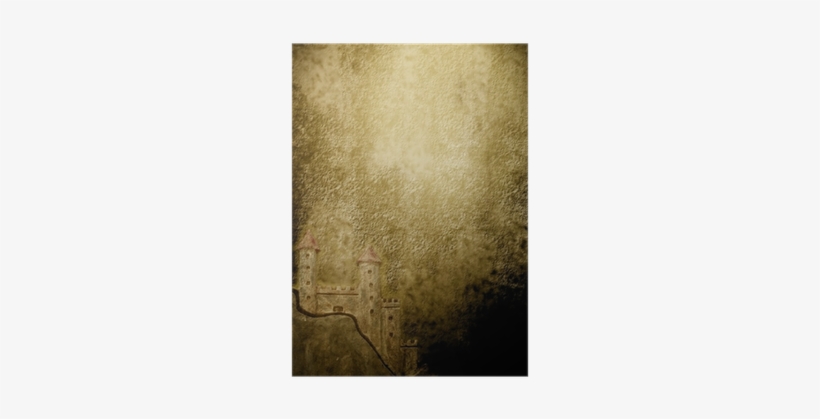 Fondo Papel Antiguo Pergamino Castillo Poster • Pixers® - Floor, transparent png