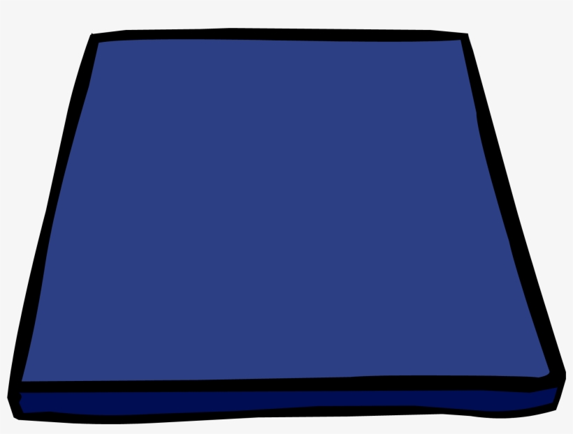 Blue Gym Mat Sprite 003 - Mat Clipart Png, transparent png