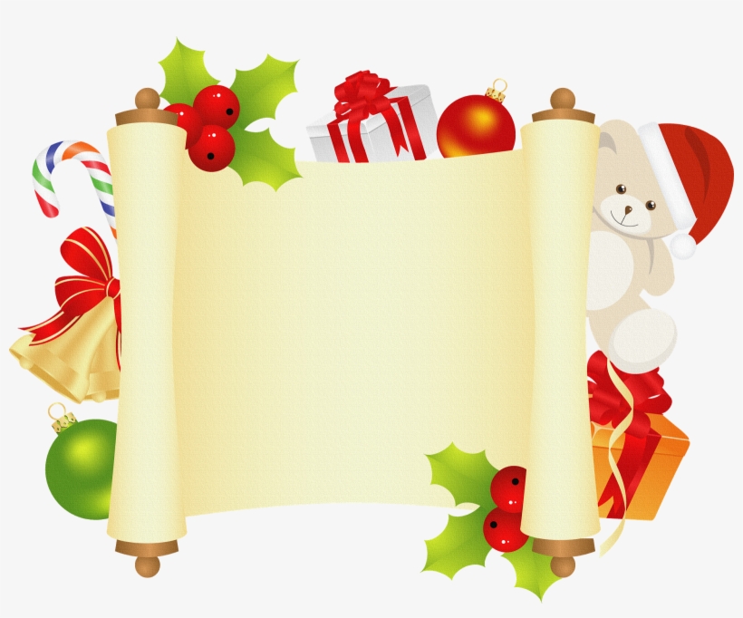 Imágenes De Pergaminos De Navidad - Christmas Scroll, transparent png