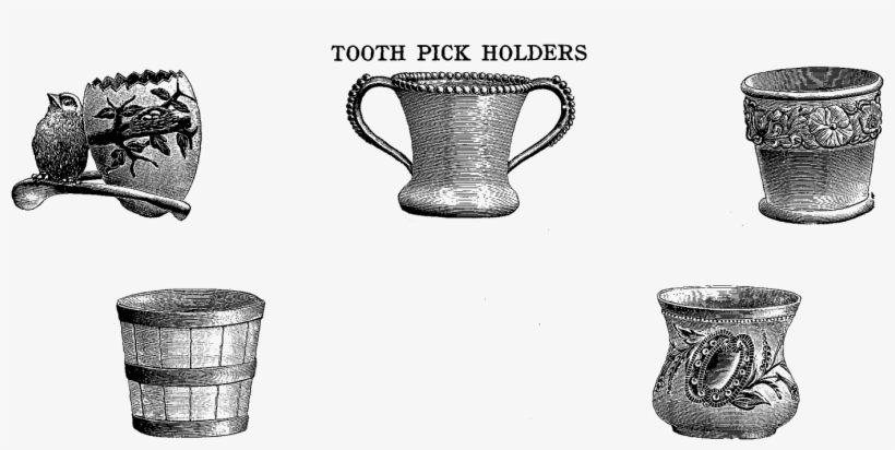 These Are Some Pretty Vintage Toothpick Holder Digital - Sketch, transparent png