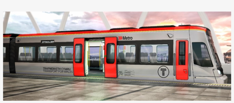 Electrification Of Commuter Routes Radiating From Cardiff, - Stadler Citylink Tram Train, transparent png