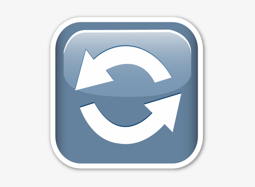 Anticlockwise Downwards And Upwards Open Circle Arrows - Emoticon, transparent png