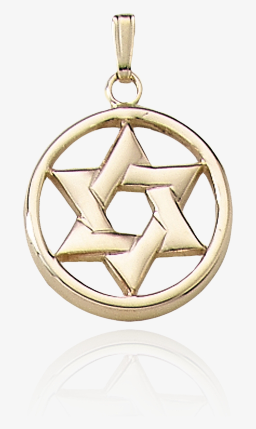 Open Circle Interlocking Star Of David Pendant - Locket, transparent png