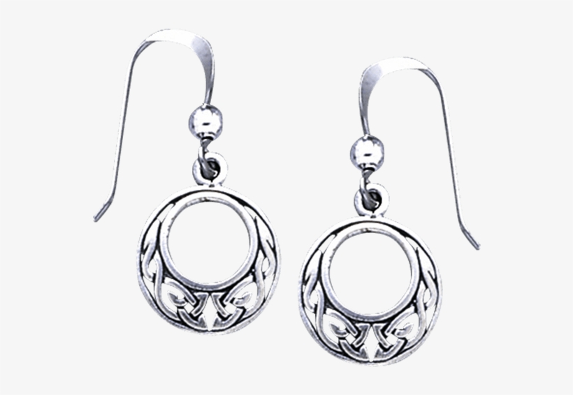 Celtic Knotwork Eternity Open Circle Earrings - Earrings, transparent png