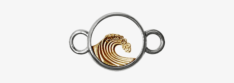 Gold Wave In Open Circle Topper - Tiger, transparent png
