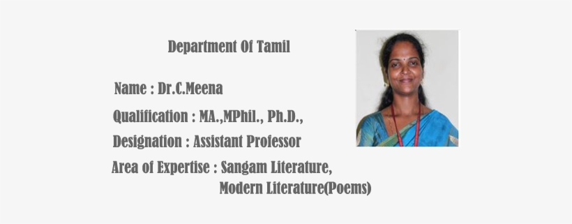 Mrs - R - Kavitha M - A - ,m - Phil - , - Meena Prince Shri Venkateshwara Arts And Science College, transparent png