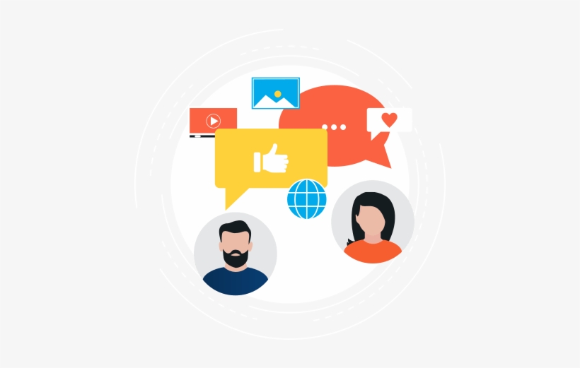 Social Media, transparent png