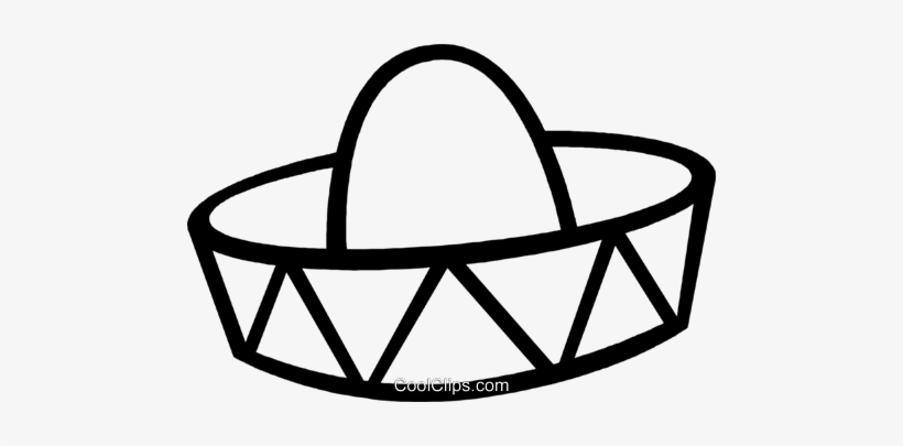 Sombrero Mexicano Libres De Derechos Ilustraciones - Chapéu Mexicano Em Vetor Png, transparent png