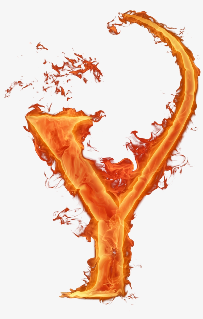 Letter Y Png Free Download - Letra Y Fuego Png, transparent png