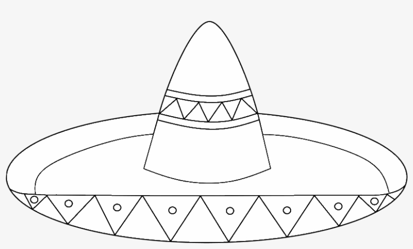 Black Sombrero Clipart - Sombrero, transparent png