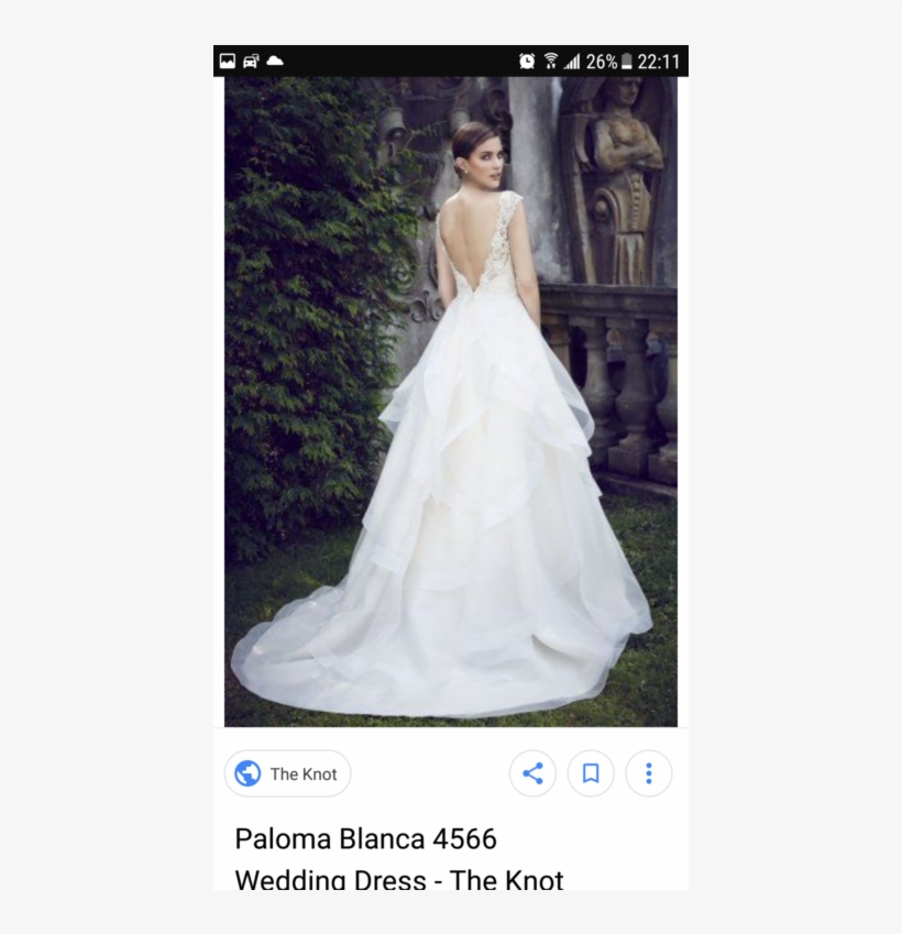 Paloma Blanca 4566 - Wedding Dress, transparent png